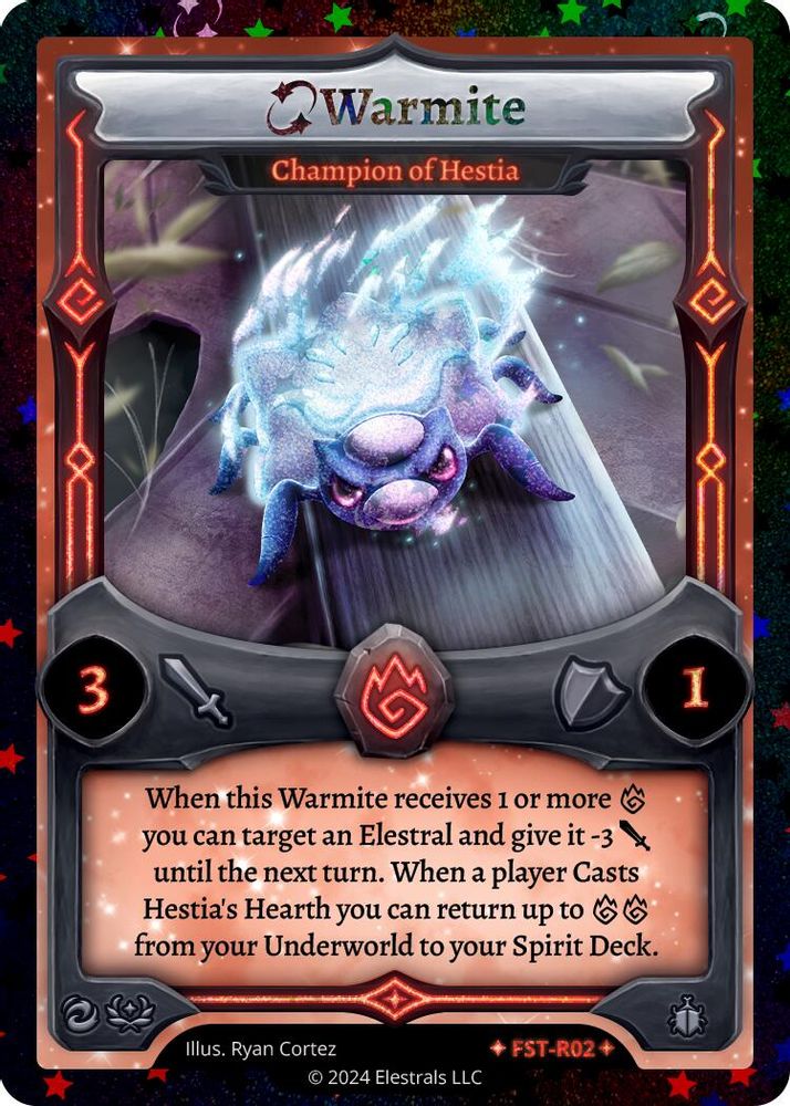 Warmite - Champion of Hestia (Stellar), Reverse-holo, front