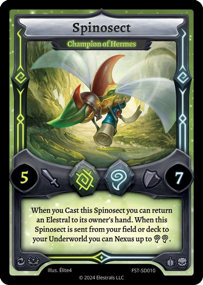 Spinosect - Champion of Hermes, Standard, front