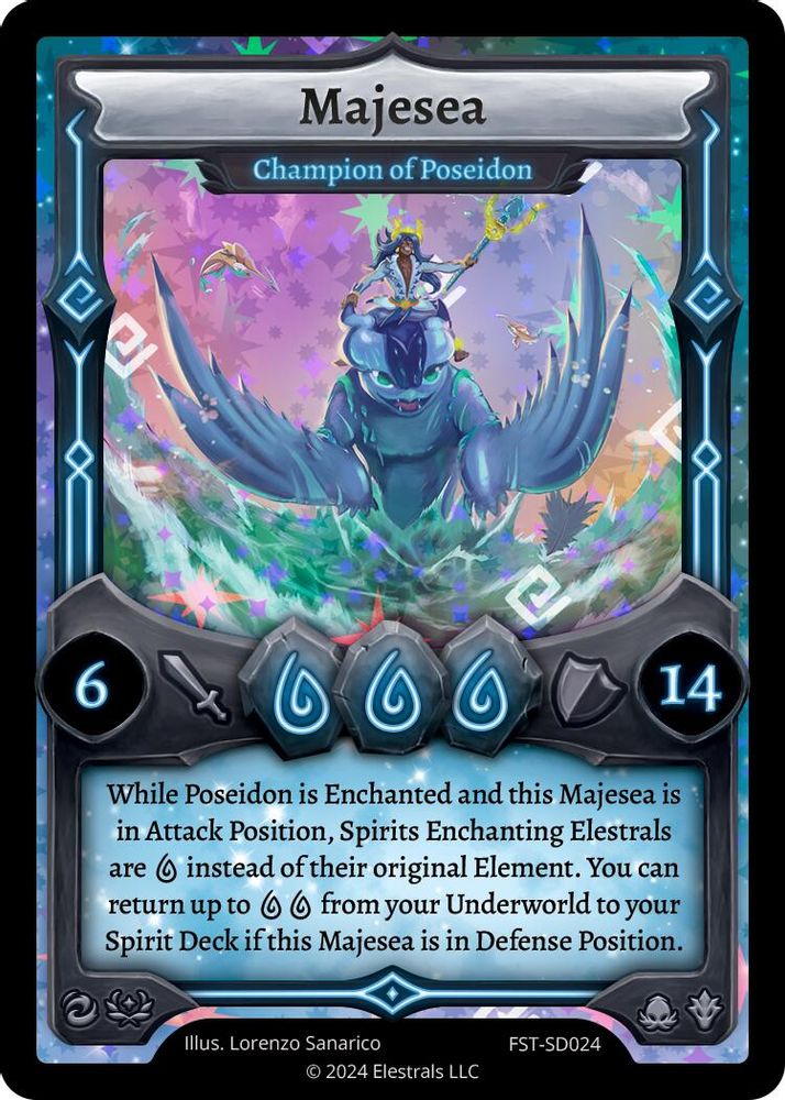 Majesea - Champion of Poseidon, Holo, front