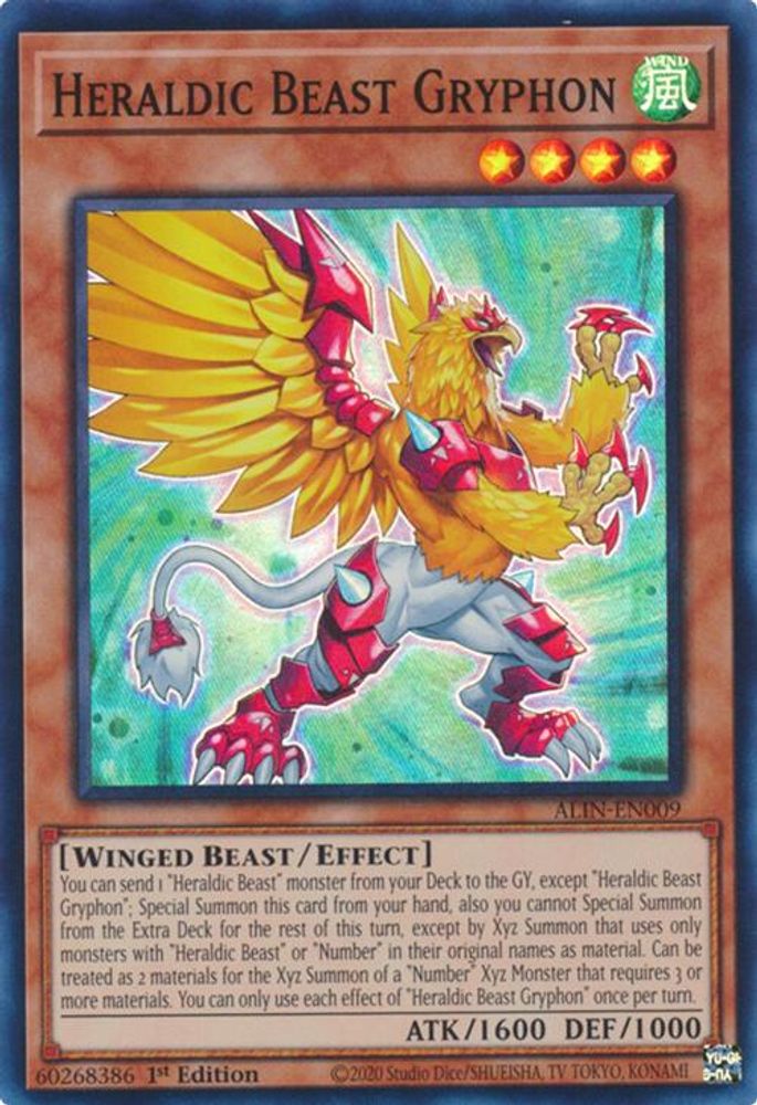 Heraldic Beast Gryphon, 1st-edition, front