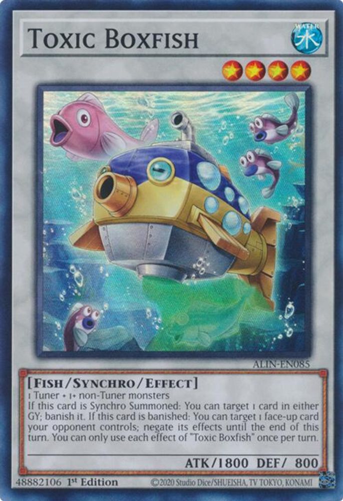 Toxic Boxfish, 1st-edition, front