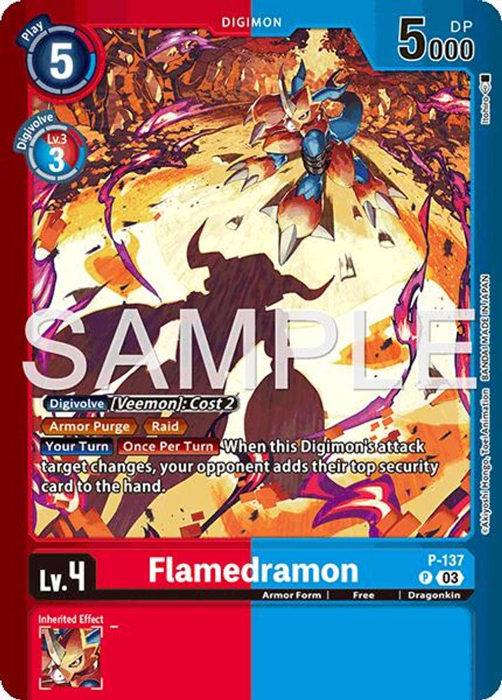 Flamedramon, Foil, front