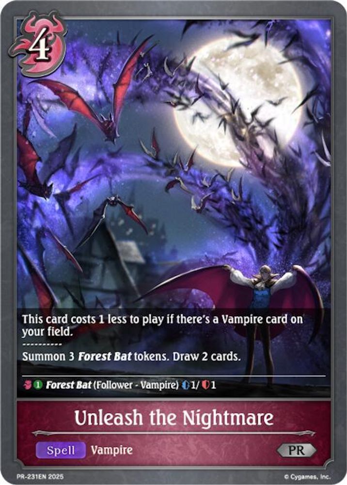 Unleash the Nightmare, Standard, front