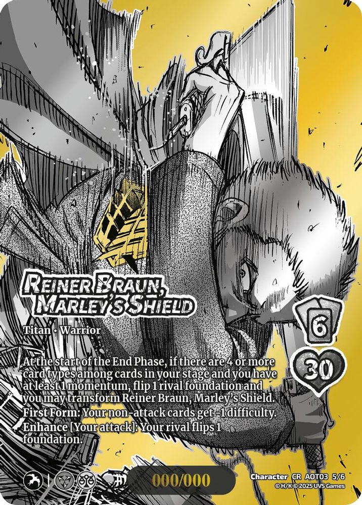 Reiner Braun, Marley's Shield (Chrome Rare), Standard, front