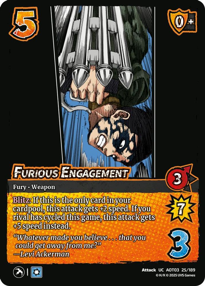 Furious Engagement, Standard, front