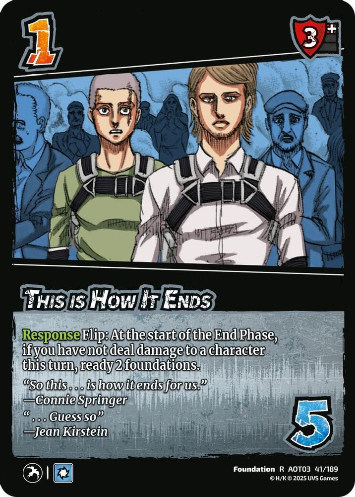 This Is How It Ends, Standard, front