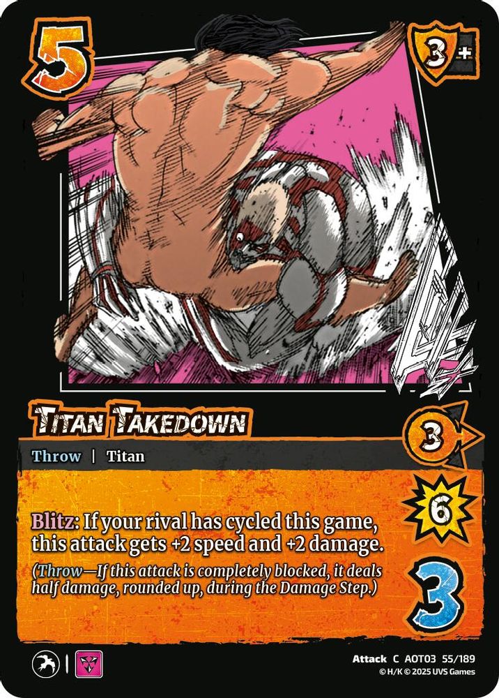 Titan Takedown, Standard, front