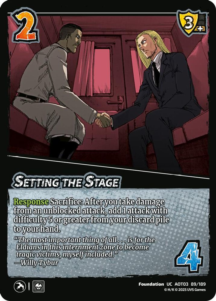 Setting the Stage, Standard, front