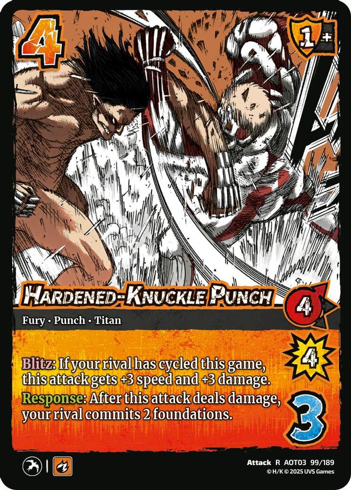 Hardened-Knuckle Punch, Foil, front