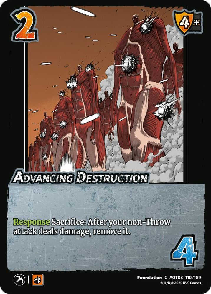 Advancing Destruction, Standard, front