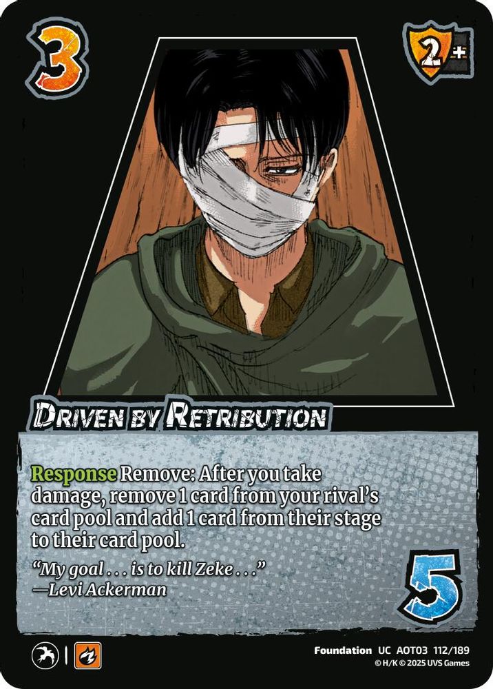 Driven by Retribution, Standard, front