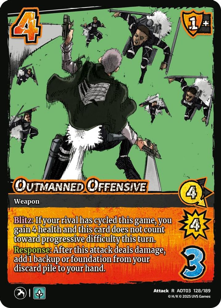 Outmanned Offensive, Foil, front