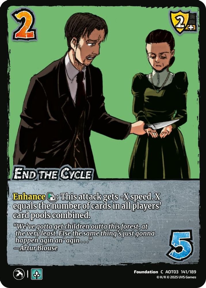 End the Cycle, Standard, front