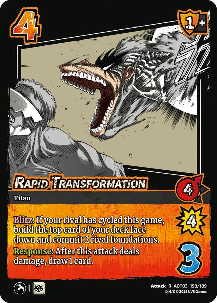 Rapid Transformation, Foil, front