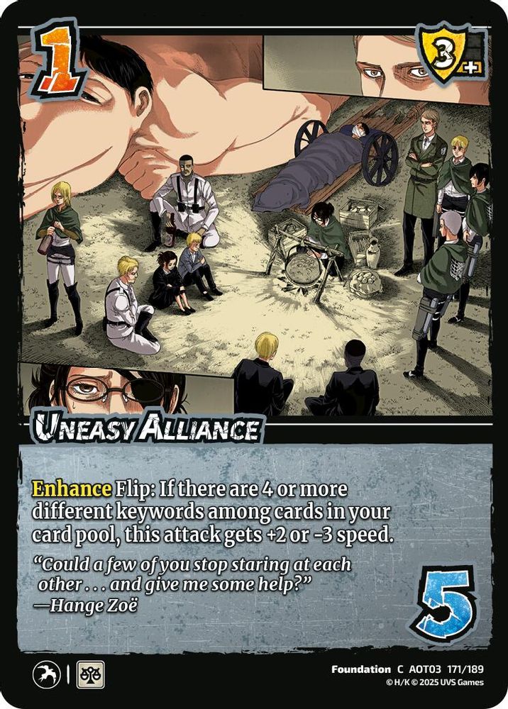 Uneasy Alliance, Standard, front