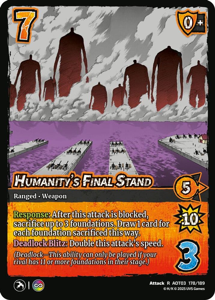 Humanity's Final Stand, Foil, front