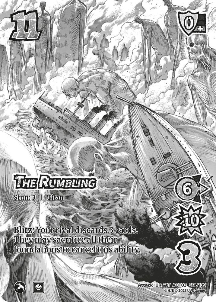 The Rumbling (Alternate Art), Foil, front