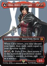 Clive, Ifrit's Dominant (Borderless) (Surge Foil) (0530), FINAL FANTASY