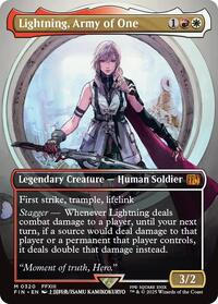 Lightning, Army of One (0320) (Borderless), FINAL FANTASY