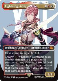 Lightning, Army of One (0545) (Borderless) (Surge Foil), FINAL FANTASY