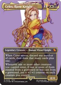 Celes, Rune Knight (Borderless) (Surge Foil), Commander: FINAL FANTASY