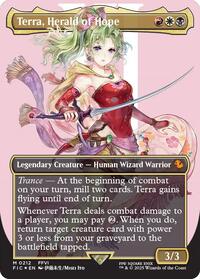 Terra, Herald of Hope (Borderless) (Surge Foil), Commander: FINAL FANTASY