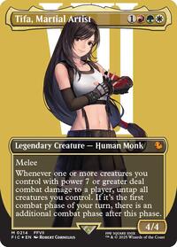 Tifa, Martial Artist (Borderless) (Surge Foil), Commander: FINAL FANTASY