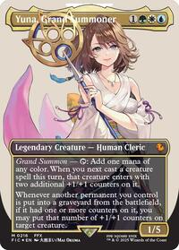 Yuna, Grand Summoner (Borderless) (Surge Foil), Commander: FINAL FANTASY