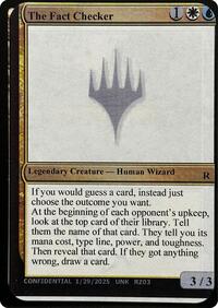 The Fact Checker, Un-Known Event Playtest Cards