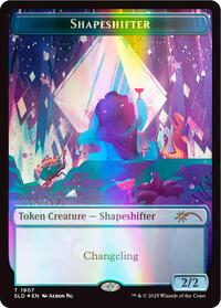 Shapeshifter Token (1907) (Double Rainbow Foil), Secret Lair Drop Series