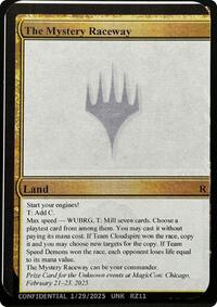 The Mystery Raceway, Un-Known Event Playtest Cards