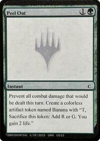 Peel Out, Un-Known Event Playtest Cards