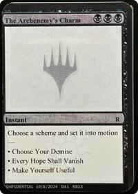 The Archenemy's Charm, Un-Known Event Playtest Cards