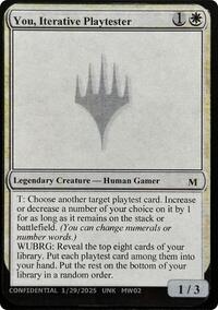 You, Iterative Playtester, Un-Known Event Playtest Cards