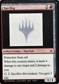 Char-Dog, Un-Known Event Playtest Cards