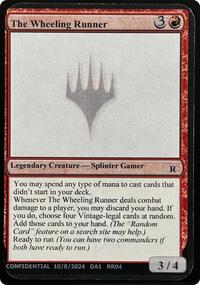 The Wheeling Runner, Un-Known Event Playtest Cards