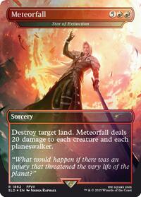 Meteorfall - Star of Extinction (Rainbow Foil), Secret Lair Drop Series