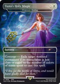 Yuna's Holy Magic - Prismatic Ending (Rainbow Foil), Secret Lair Drop Series