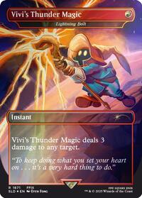 Vivi's Thunder Magic - Lightning Bolt (Rainbow Foil), Secret Lair Drop Series
