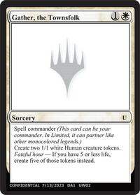 Gather, the Townsfolk, Un-Known Event Playtest Cards