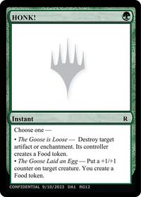 HONK!, Un-Known Event Playtest Cards
