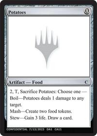 Potatoes, Un-Known Event Playtest Cards