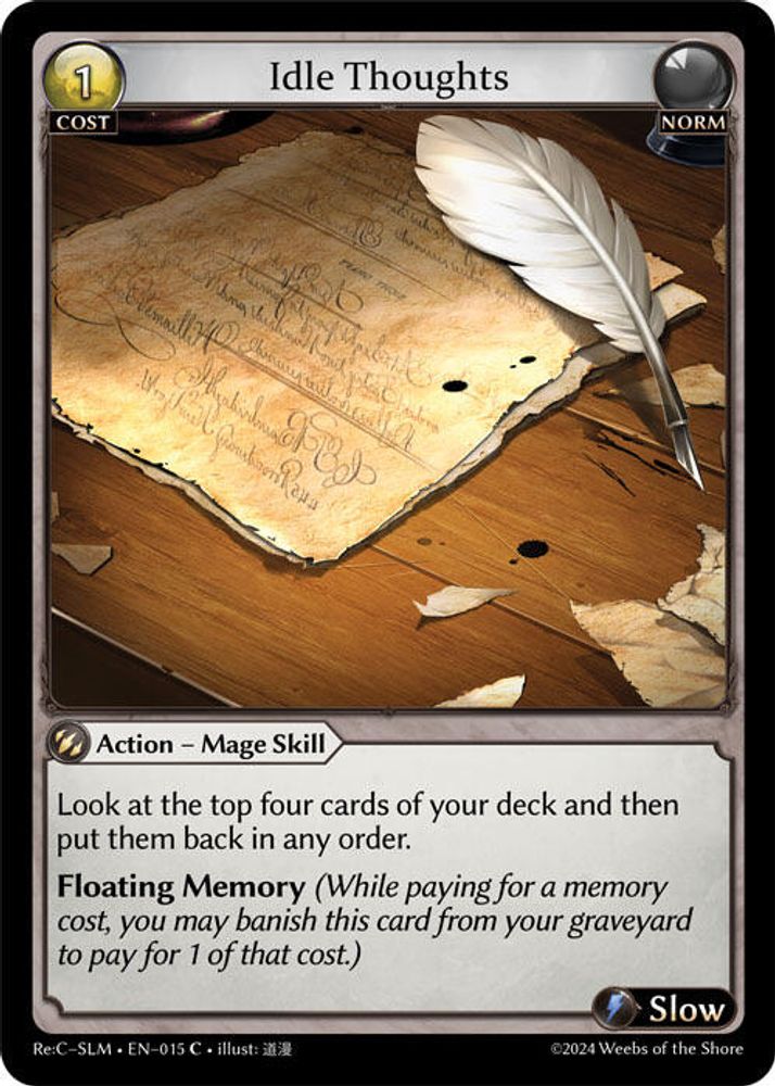 Idle Thoughts, Standard, front