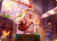 Stiltzkin, Moogle Merchant Art Card (Gold-Stamped Planeswalker Symbol), Art Series: FINAL FANTASY