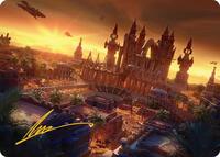 Rabanastre, Royal City Art Card (Gold-Stamped Signature), Art Series: FINAL FANTASY
