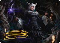 Y'shtola, Night's Blessed Art Card (21) (Gold-Stamped Signature), Art Series: FINAL FANTASY
