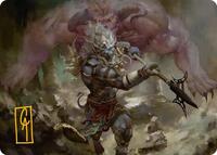 Kimahri, Valiant Guardian Art Card (Gold-Stamped Signature), Art Series: FINAL FANTASY