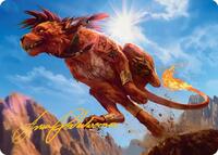 Red XIII, Proud Warrior Art Card (Gold-Stamped Signature), Art Series: FINAL FANTASY