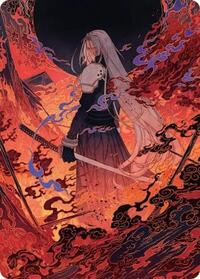Nibelheim Aflame Art Card, Art Series: FINAL FANTASY