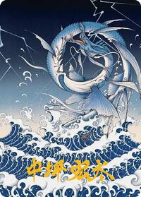 Summon: Leviathan Art Card (Gold-Stamped Signature), Art Series: FINAL FANTASY
